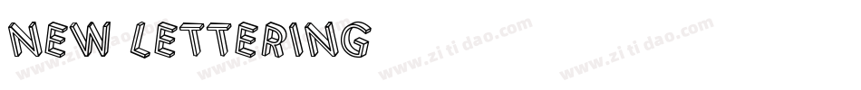 new lettering字体转换